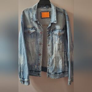 Kloud 9 Dostressed Light Blue Denim Jacket.